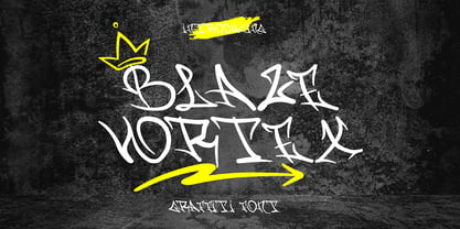 Blaze Vortex Graffiti Font Poster 1