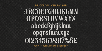 Brickload Font Poster 8