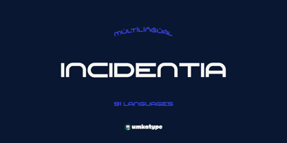 Incidentia Font Poster 1