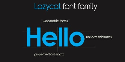 Lazycat Font Poster 2