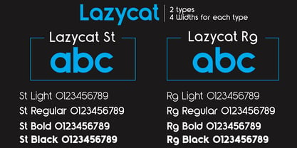 Lazycat Font Poster 3