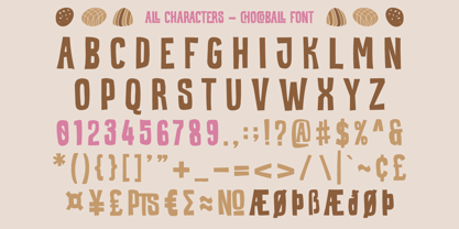 Chocoball Font Poster 8