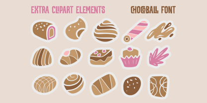Chocoball Font Poster 7