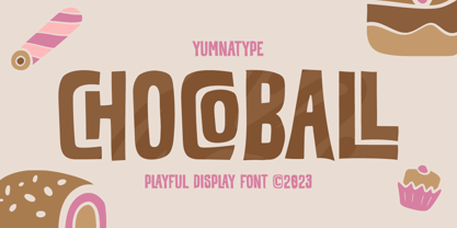 Chocoball Font Poster 1