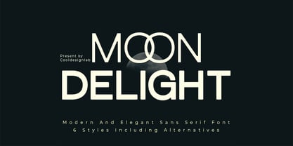 Moon Delight Font Poster 1