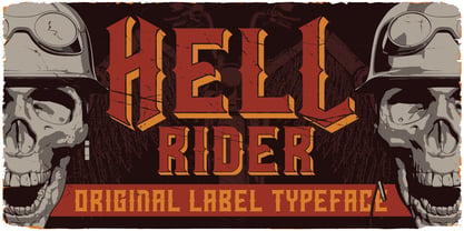 Hell Rider Font Poster 1