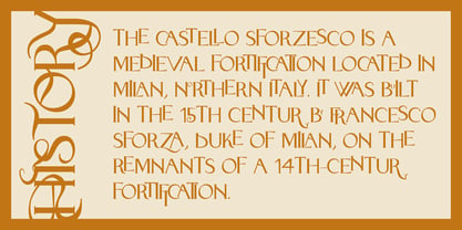 Sforza Font Poster 3