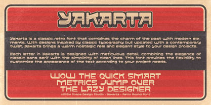 Yakarta Font Poster 2