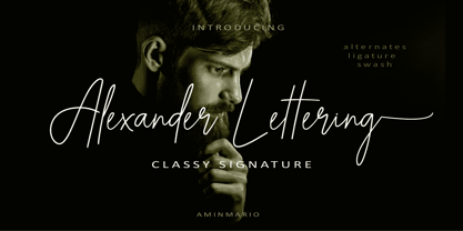 Alexander Lettering Font Poster 1