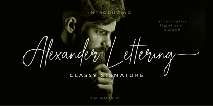 Alexander Lettering Fuente Póster 1