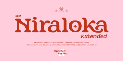 MN Niraloka Extended Font Poster 1