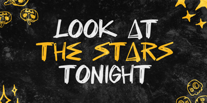 Spooky Stars Font Poster 6