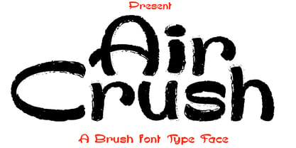 Air Crash Font Poster 1