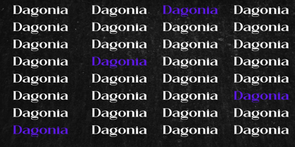 Dagonia Font Poster 2