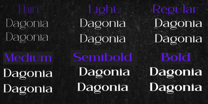 Dagonia Font Poster 3