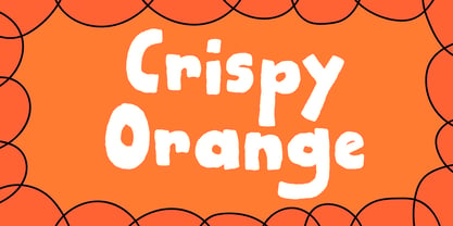 Crispy Orange Font Poster 1
