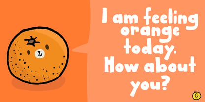 Crispy Orange Font Poster 3