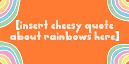 Crispy Orange Font Poster 4