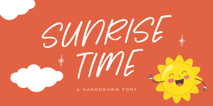 Sunrise Time Font Poster 1