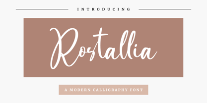 Rostallia Font Poster 1