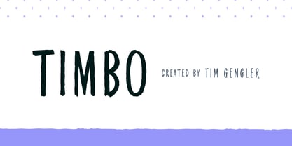 Timbo Font Poster 1