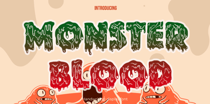 Monster bloody Fuente Póster 1