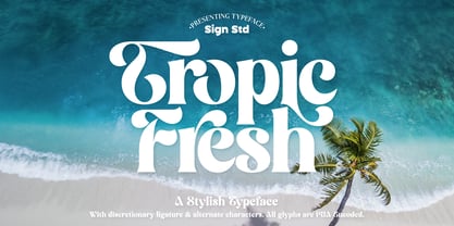 Tropic Fresh Font Poster 1