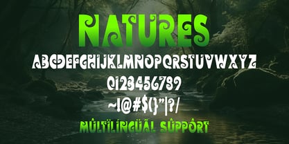 Natures Font Poster 2