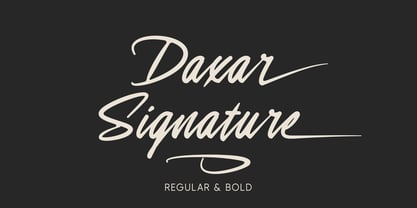 Daxar Signature Font Poster 1