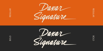Daxar Signature Font Poster 3