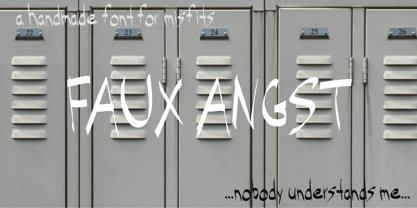 Faux Angst Font Poster 1
