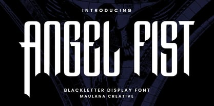 MC Angel Fist Font Poster 3