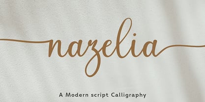 Nazelia Script Font Poster 1