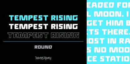 Tempest Rising Round Font Poster 1