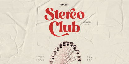 Stereo Club Font Poster 1