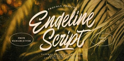 Endeline Script Font Poster 1