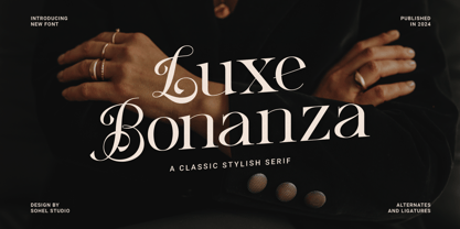 Luxe Bonanza Font Poster 1