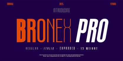 Bronex Pro Font Poster 2
