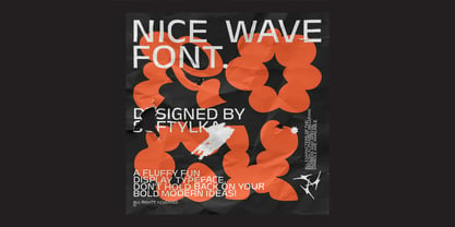 Nice Wave Font Police Poster 8