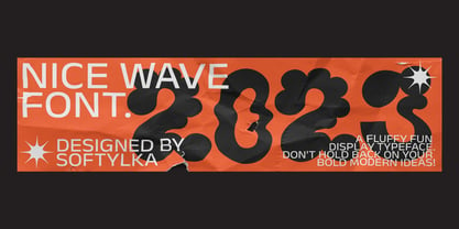 Nice Wave Font Police Poster 7