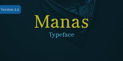 Manas Font Poster 1