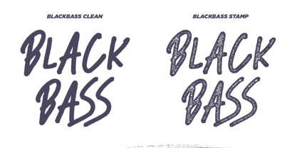 Black Bass Font Poster 6
