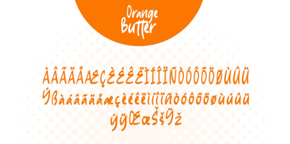 Orange Butter Fuente Póster 9