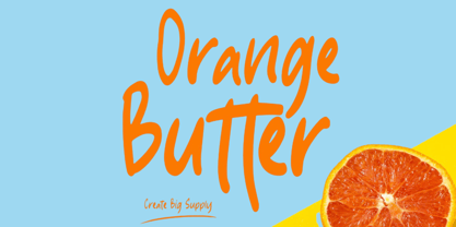 Orange Butter Font Poster 1