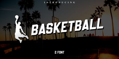 Basketball Font Poster 1