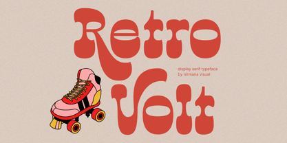 Retro Volt Font Poster 1