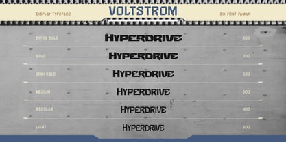 Voltstrom Font Poster 4