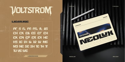 Voltstrom Font Poster 9