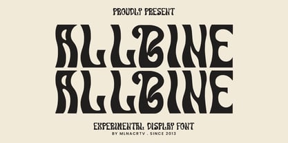 MC Allbine Font Poster 1