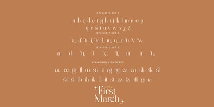 First March Font Poster 8